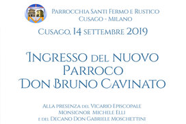 Ingresso nuovo Parroco don Bruno Cavinato