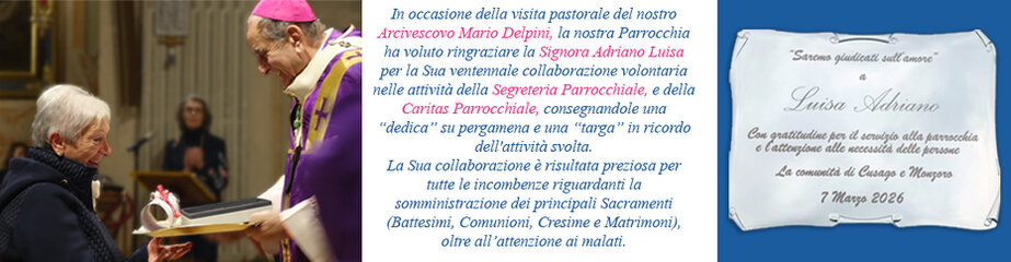 Arcivescovo Delpini e Luisa Adriano